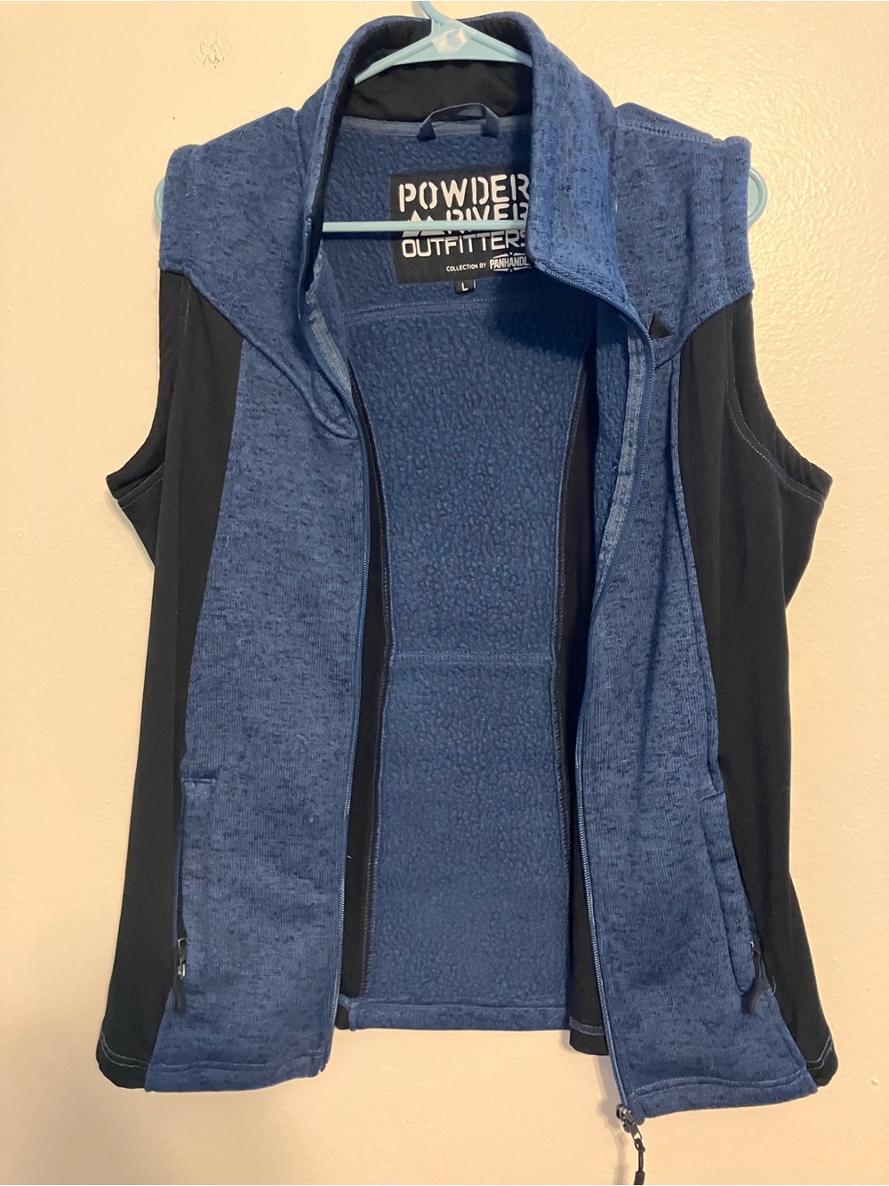 Powder River Outfitters Women’s Sleeveless Fleece Vest - Navy and Black